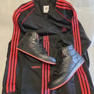 Mens Adidas Originals Top Ten Rb Black/Red #ID0323 Size 12
